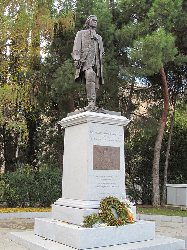 Estatua de Blas de Lezo en Madrid